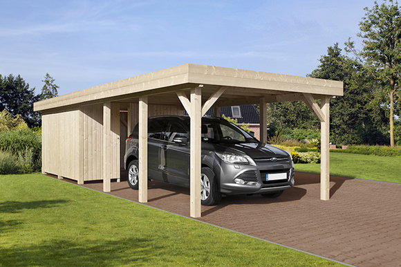 Doppelcarport Heidelberg 2 B 600 X L 760 Cm Fichte Holz