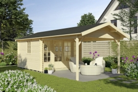Gartenhaus Blockbohlenhaus Tilmar